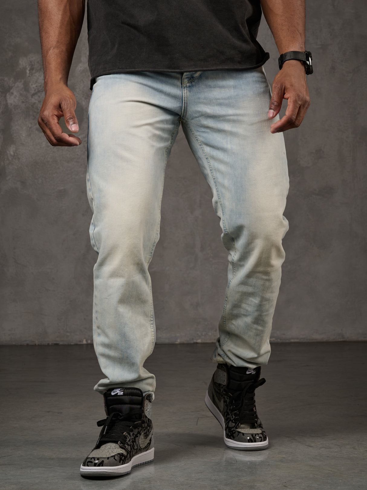 CD319X Comfortabele Heren Jeans in Straight-Fit