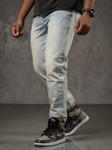 CD319X Comfortabele Heren Jeans in Straight-Fit