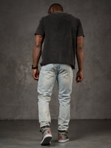 CD319X Comfortabele Heren Jeans in Straight-Fit