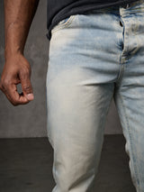 CD319X Herren bequeme Jeans in Straight Fit