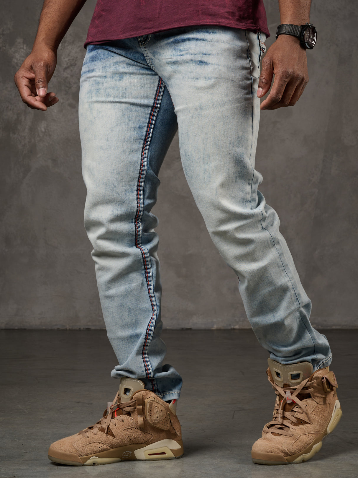 CD892 Herren Jeans - Hellblau, Straight Fit