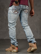 CD892 Herren Jeans - Hellblau, Straight Fit