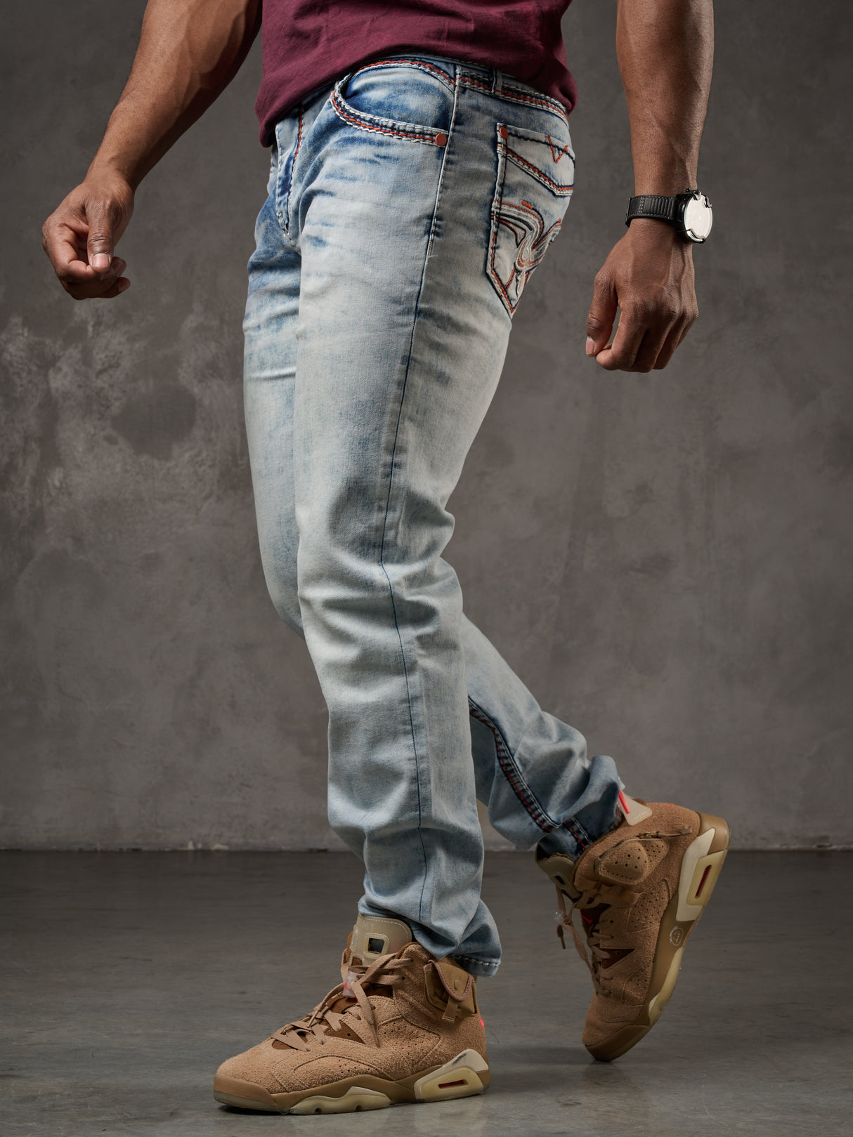 CD892 Herren Jeans - Hellblau, Straight Fit