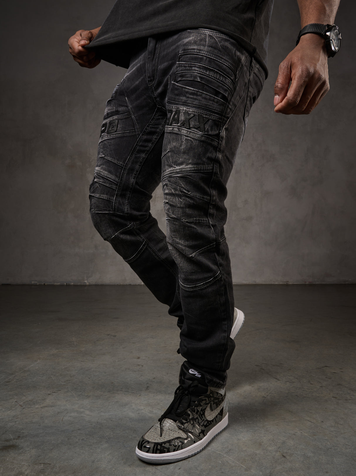 CD491 spodnie slim-fit