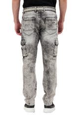 CD679 bequeme Jeans in trendiger Used-Optik
