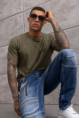 CD844 Straight Fit Jeans mit Reißverschluss