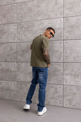 CD844 Straight Fit Jeans mit Reißverschluss