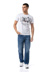 CD903 Baggy Fit Jeans mit Zipper