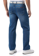 CD903 Baggy Fit Jeans mit Zipper