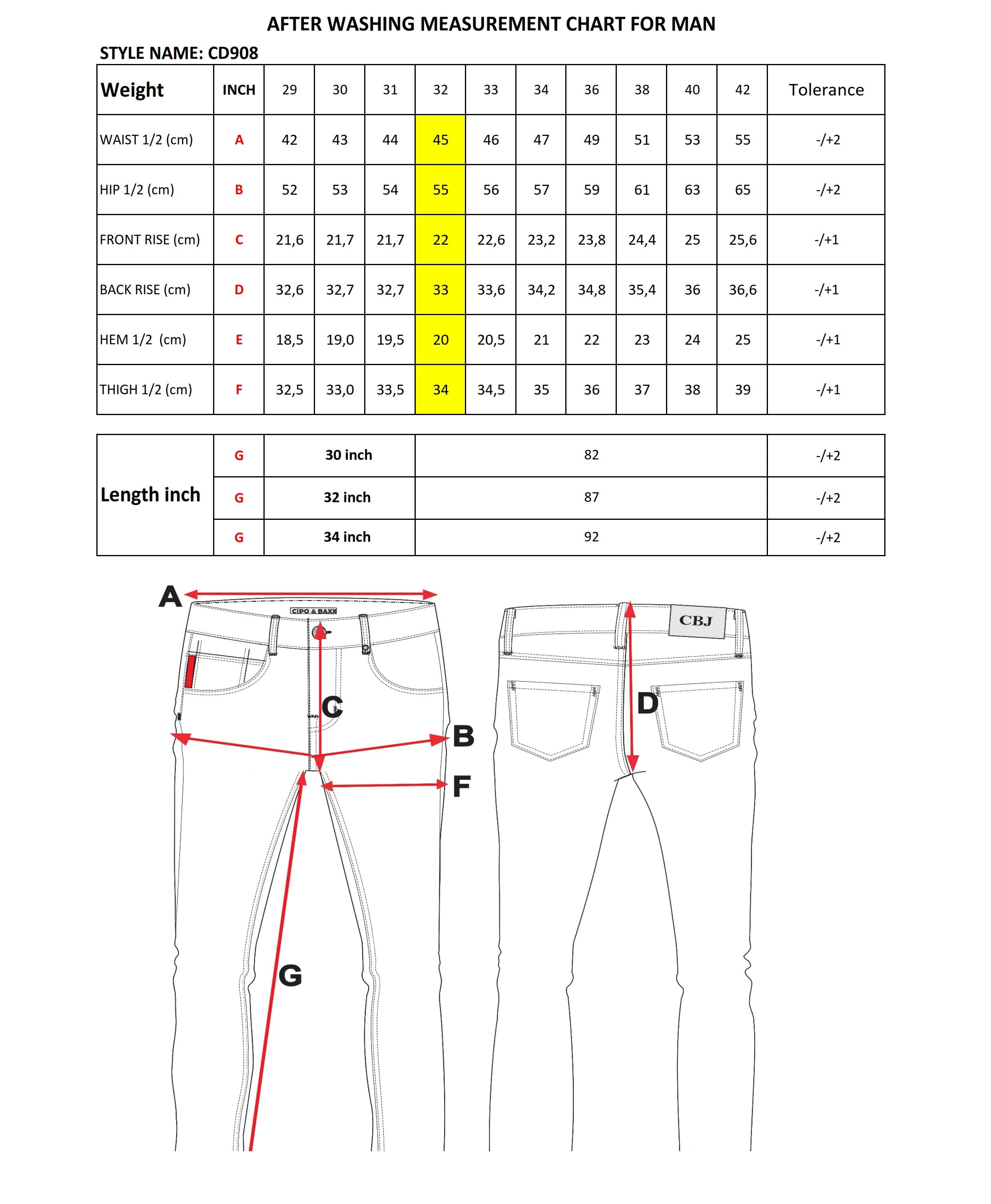 CD908 Męskie Spodnie Jogger Cargo w Kamuflażu z Zamkami i Wieloma Kieszeniami
 size chart