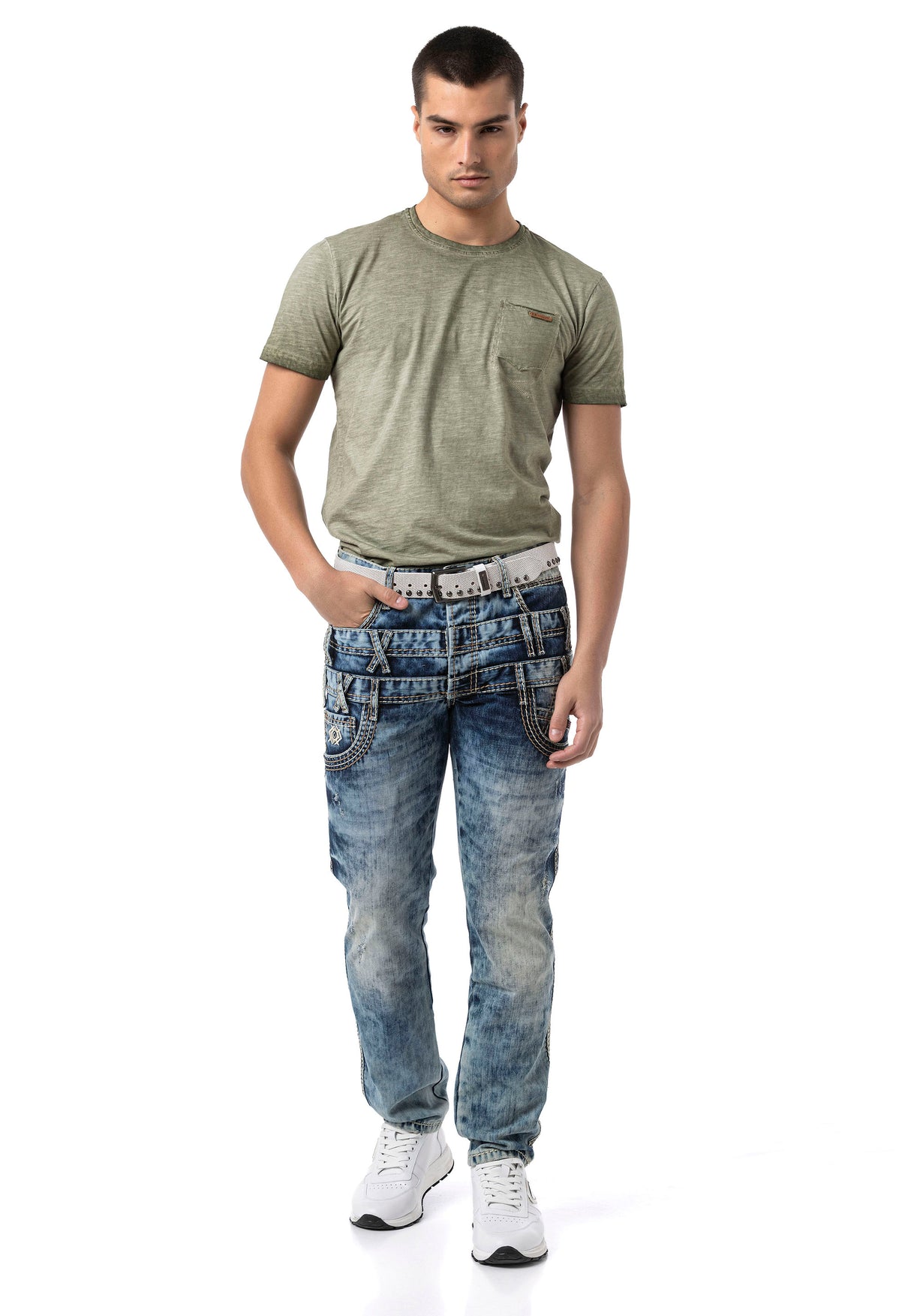 CD910 Herren Jeans – Straight Fit aus 100 % Baumwolle
