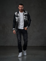 CJ252 Veste noire pour homme