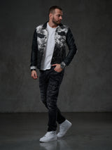CJ252 Veste noire pour homme