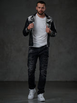 CJ252 Veste noire pour homme