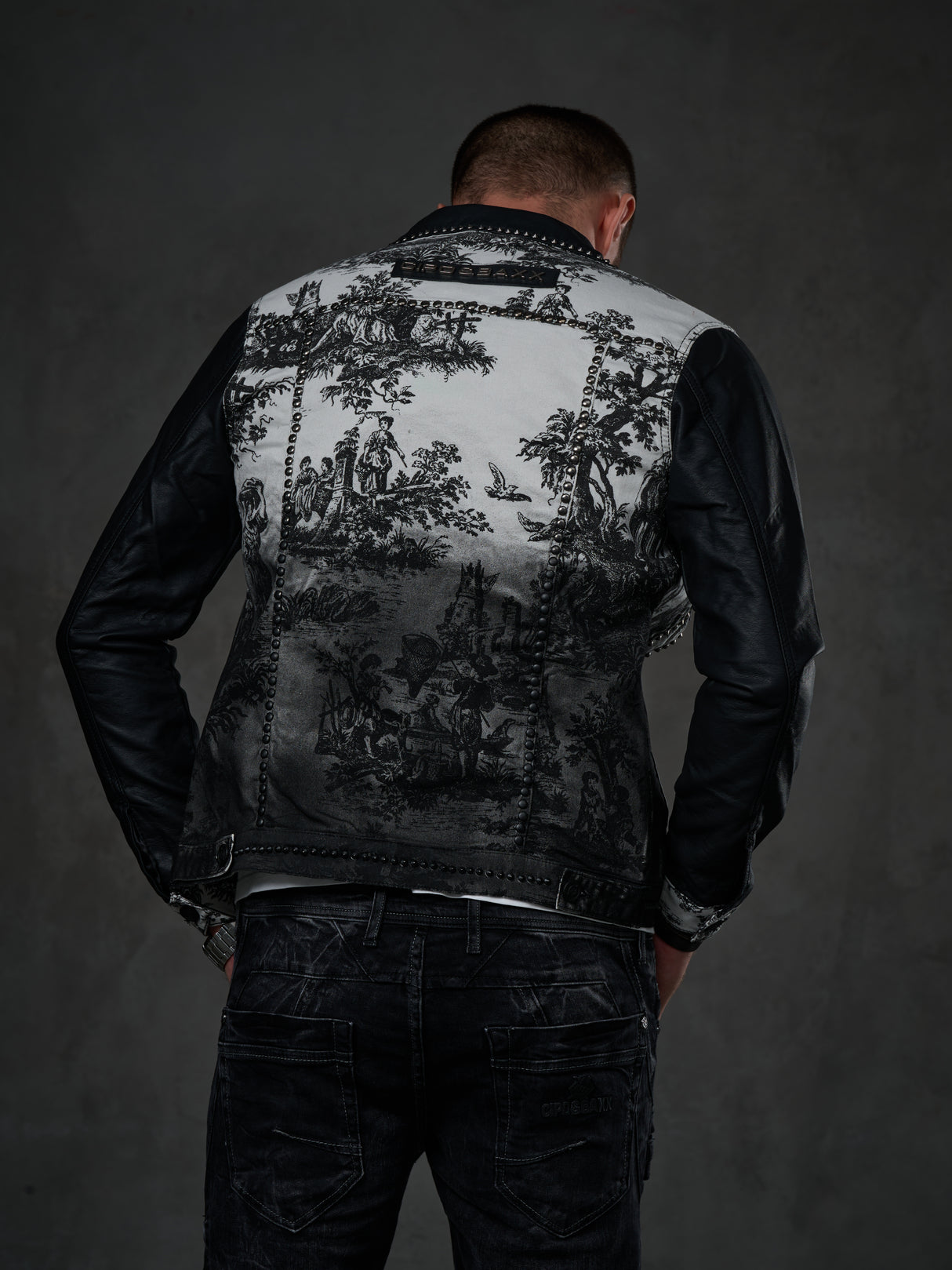CJ252 Veste noire pour homme