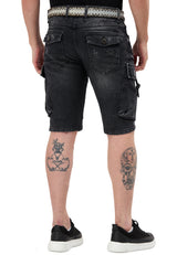 CK189 Herren Capri Shorts mit lässigem Rippenmuster