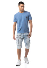 CK295 Uomini Jeans shorts con tasche cargo