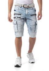 CK295 Uomini Jeans shorts con tasche cargo