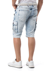 CK295 Uomini Jeans shorts con tasche cargo