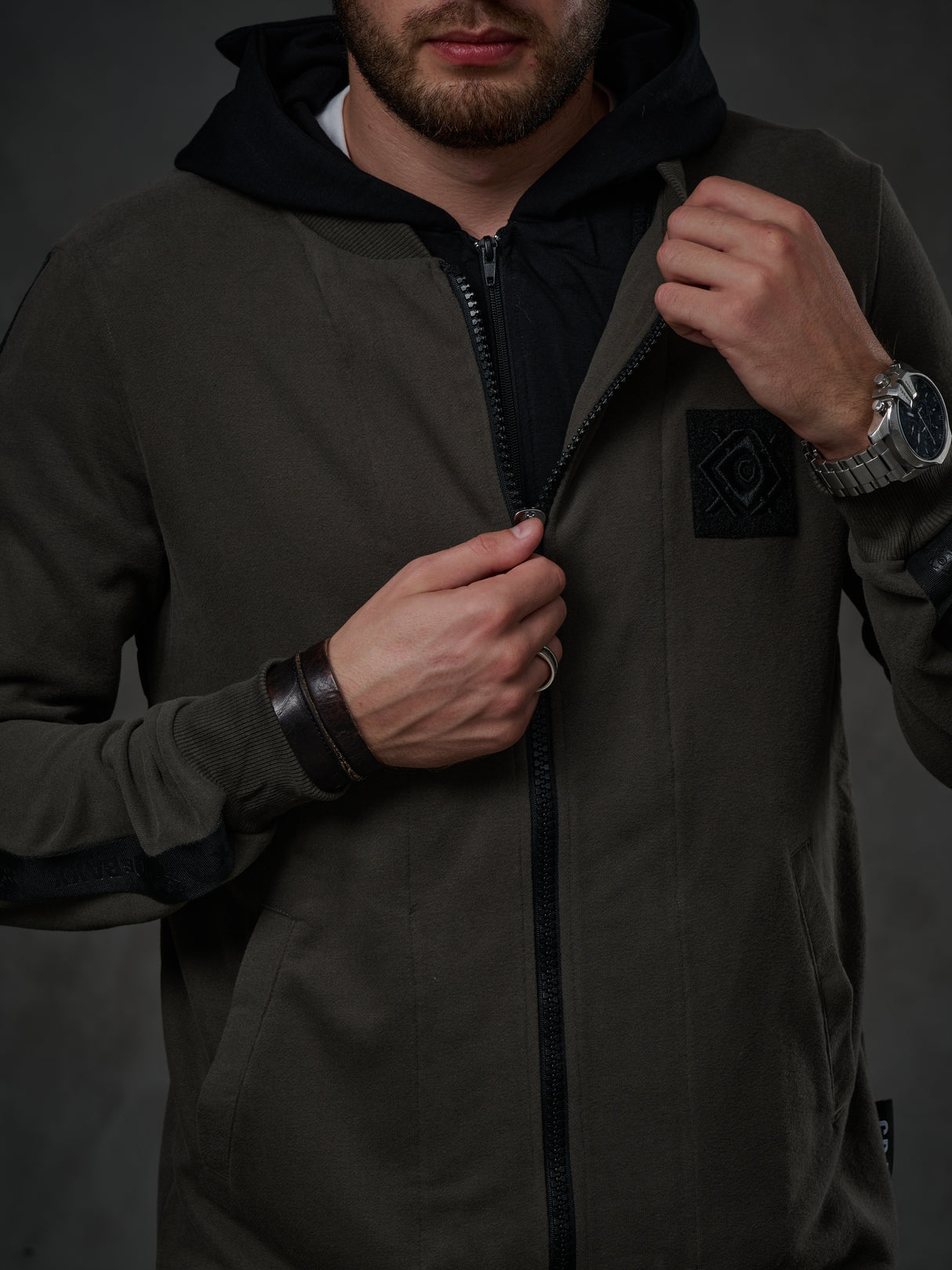 CL305 Herren SweatjackemMit Layeroptik