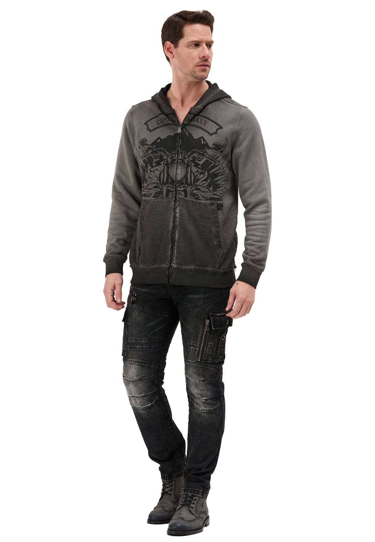 CL602 HOODIE SWEATJACKET