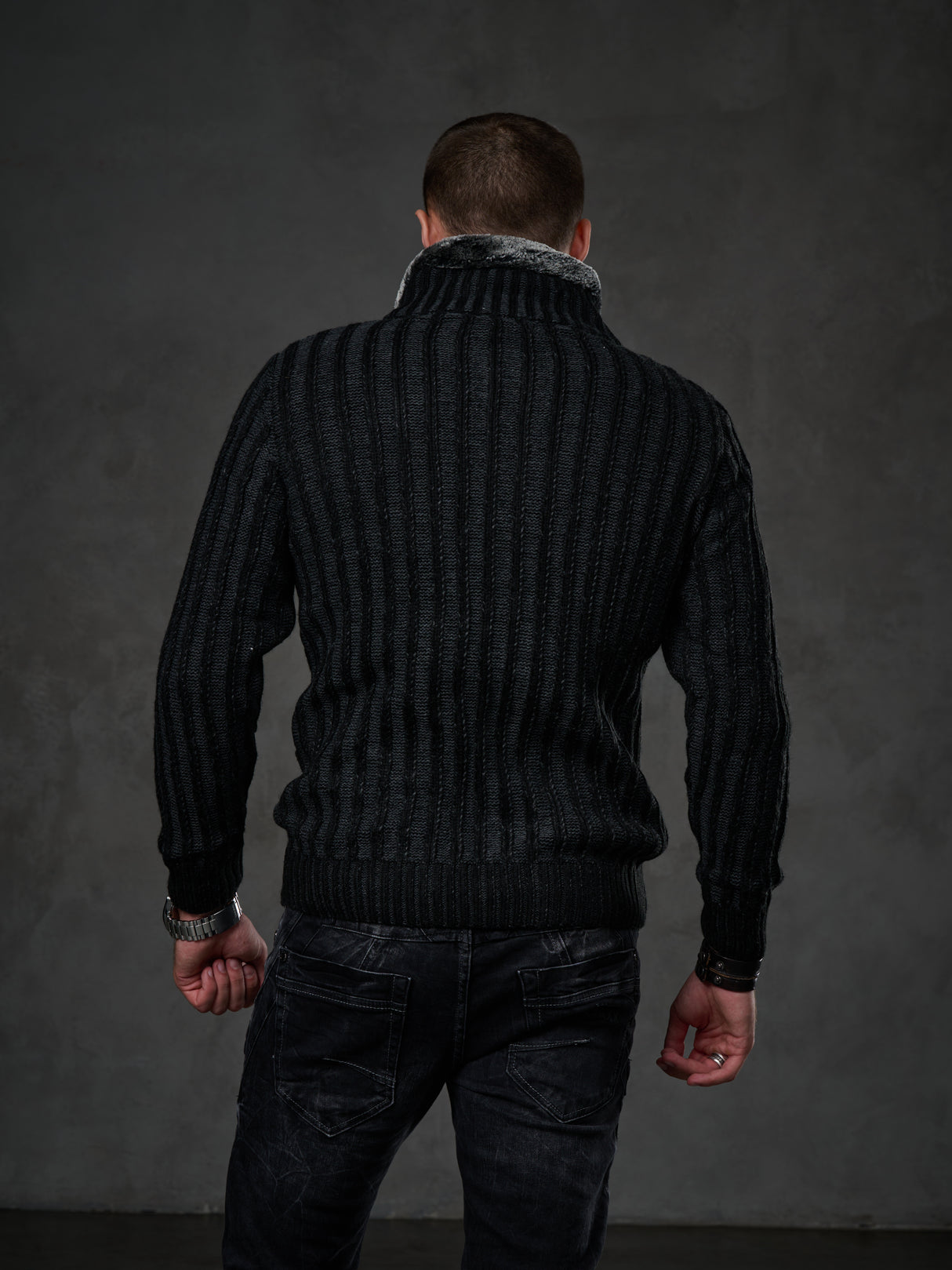 CP213 sweter męski rozpinany 