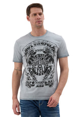 CT838 Camiseta de Hombre – Estampado Motorcycle