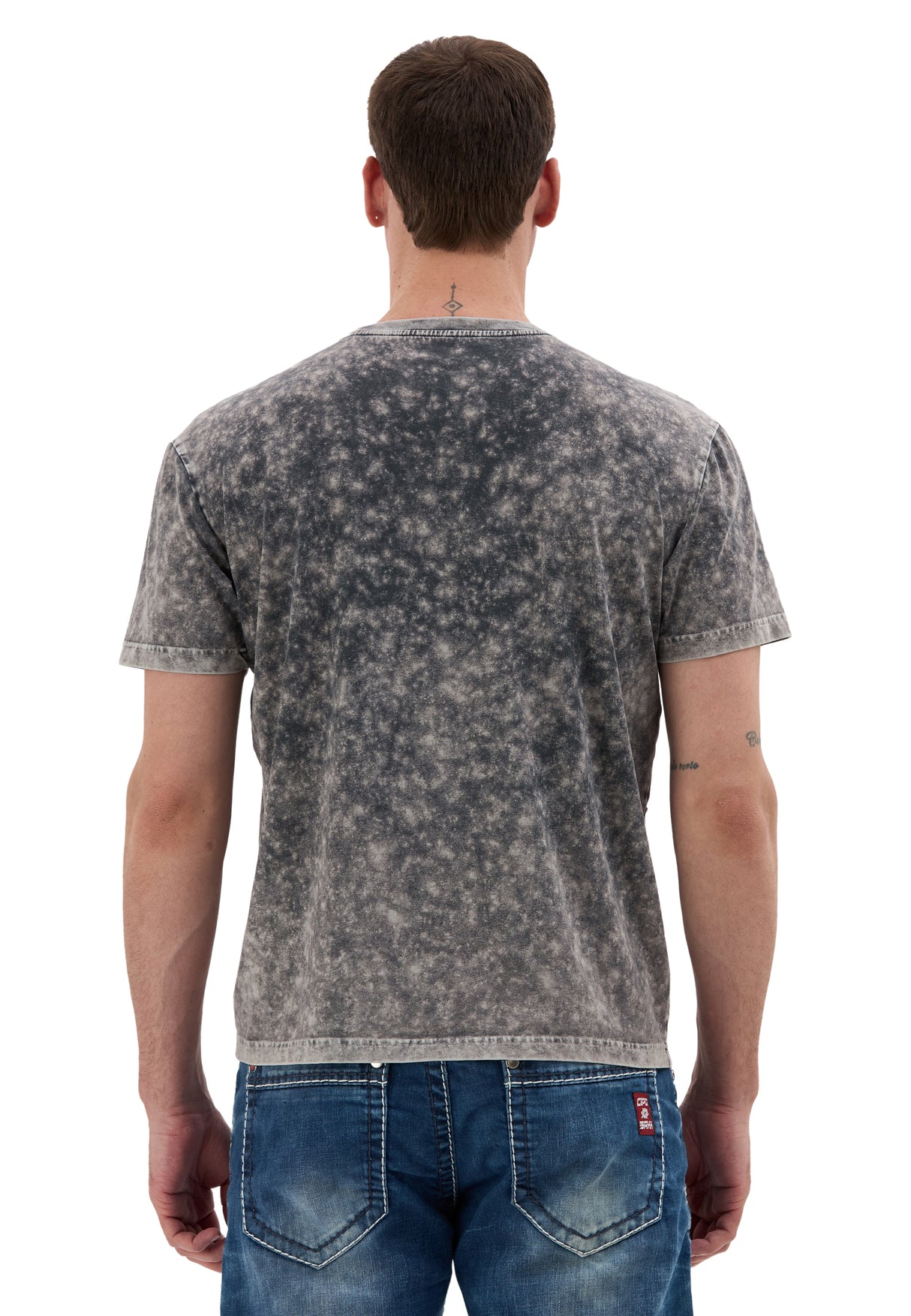 CT853 – Cipo & Baxx Herren T‑Shirt – Relax Fit Patch‑Design