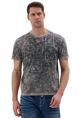CT853 – Cipo & Baxx Herren T‑Shirt – Relax Fit Patch‑Design