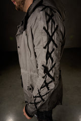 CJ183 Chaqueta Grigio per Uomo