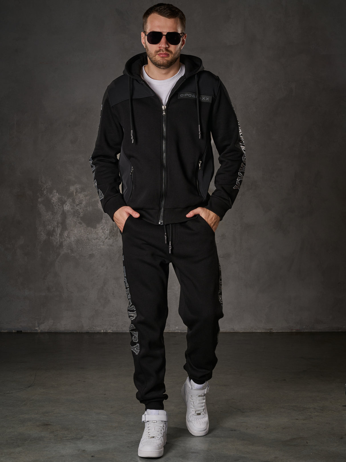 CLR164 Herren Jogginganzug – Sportlicher Trainingsanzug mit Hoodie & Jogger