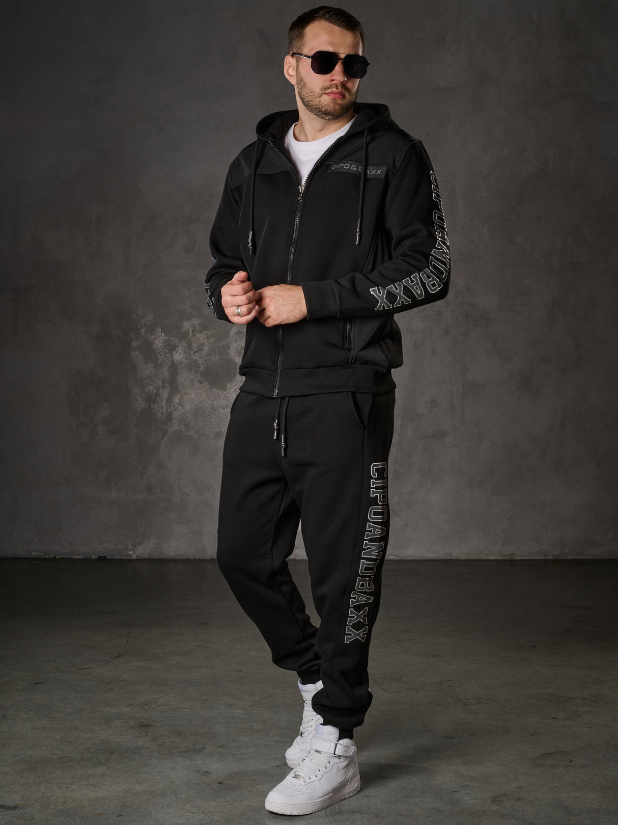 CLR164 Herren Jogginganzug – Sportlicher Trainingsanzug mit Hoodie & Jogger