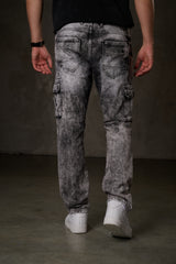 CD679 bequeme Jeans in trendiger Used-Optik