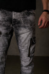 CD679 bequeme Jeans in trendiger Used-Optik