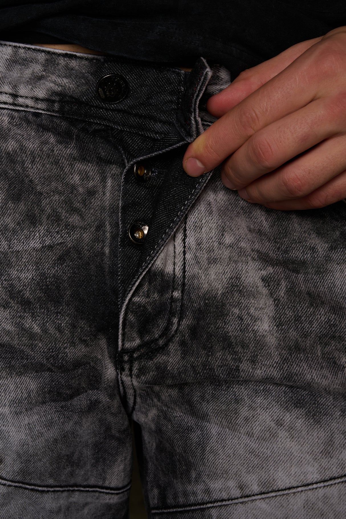CD679 bequeme Jeans in trendiger Used-Optik