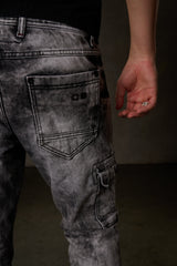 CD679 bequeme Jeans in trendiger Used-Optik