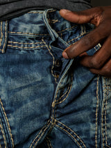 CD535 Herren bequeme Jeans mit modernen Ziernähten
