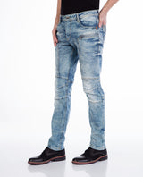 CD226 Herren Straight-Jeans mit trendigen Ziernähten