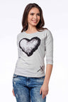 WL148 Blu Damen Blus Selda