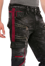 Jeans in forma CD561 uomini con elementi sorprendenti