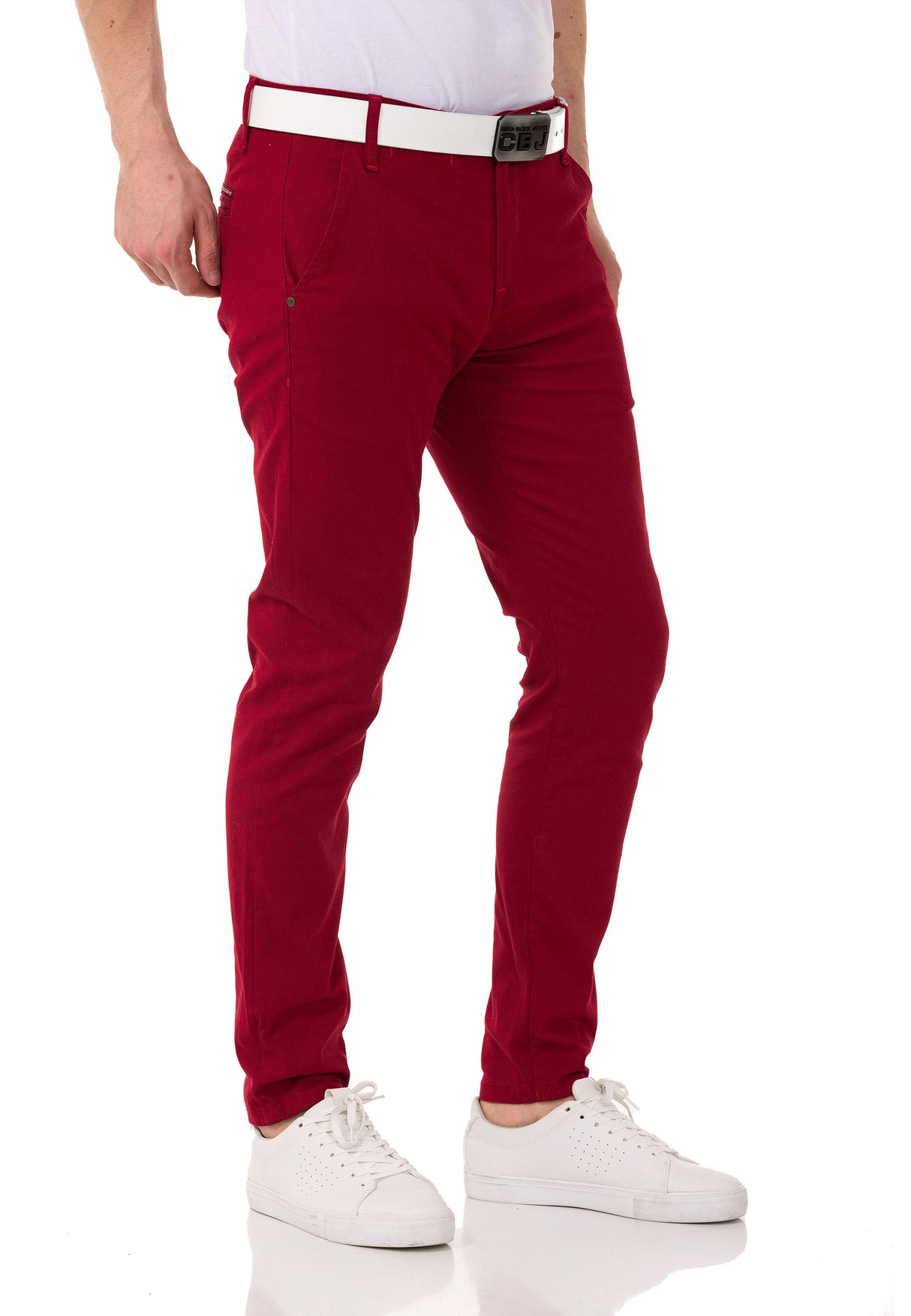 CD842-W men's fabric trousers in the fashionable slim fit cut