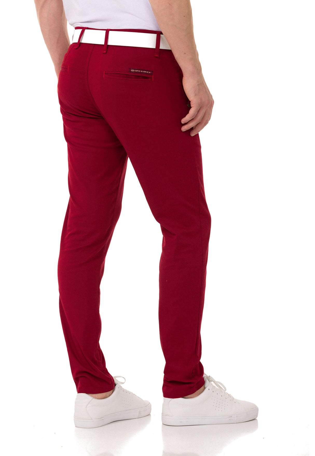 CD842-W men's fabric trousers in the fashionable slim fit cut