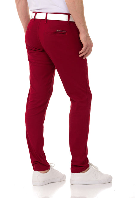 Pantaloni in tessuto maschile CD842-W nel taglio in forma slim alla moda