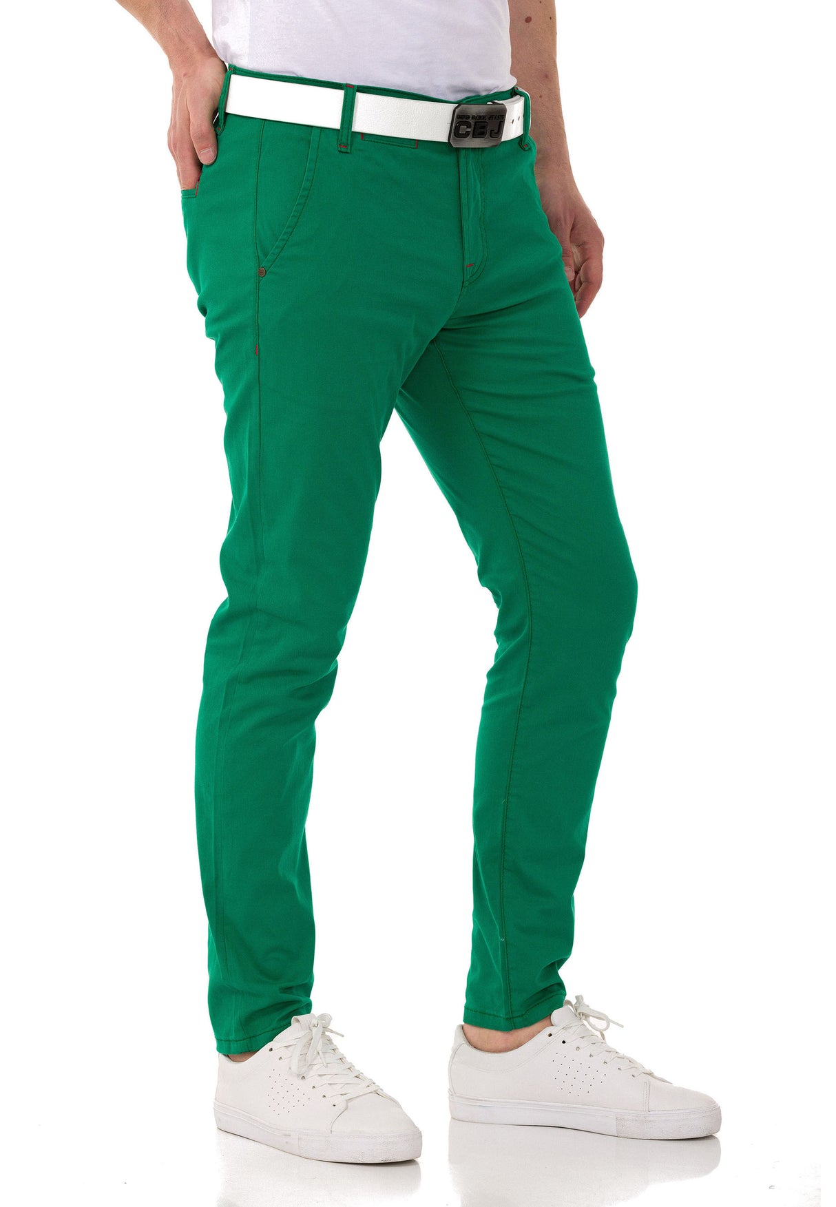 CD842-W men's fabric trousers in the fashionable slim fit cut