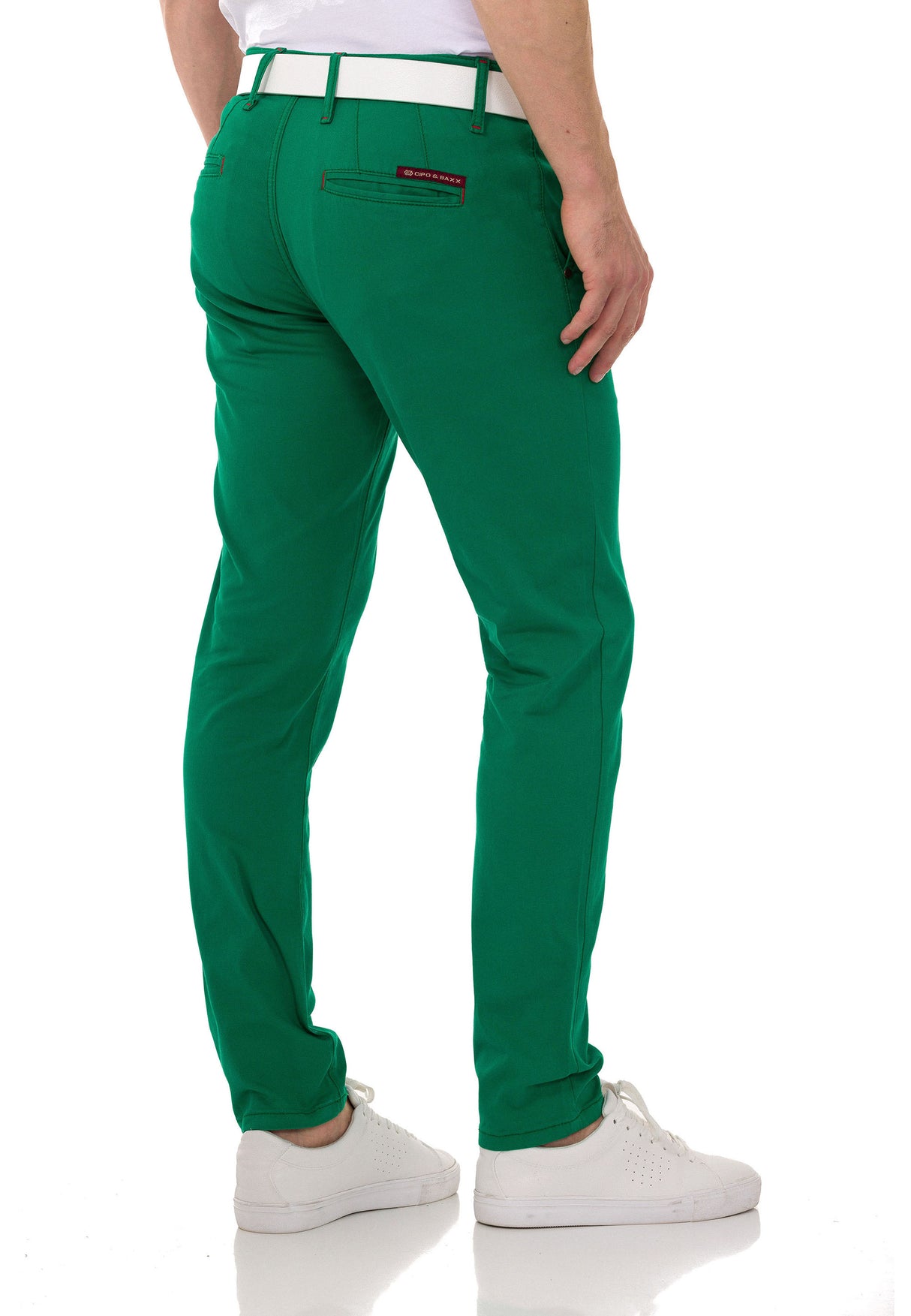 CD842-W men's fabric trousers in the fashionable slim fit cut