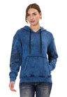 WL378 Dames Hoodie – Vintage Washed Look met Mouwprints