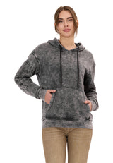 WL378 Dames Hoodie – Vintage Washed Look met Mouwprints
