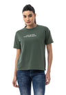 WT390 Dames T‑Shirt – Relaxed Fit, Logo Print