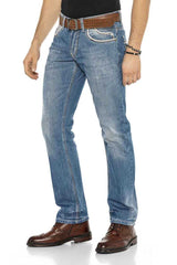 C-0595 Standaard Heren Jeans Straight Fit