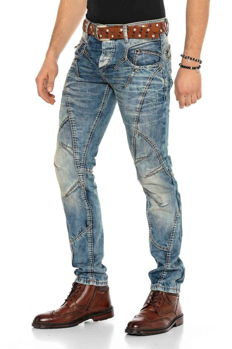 C-0894 Standaard Heren Jeans in Straight Fit